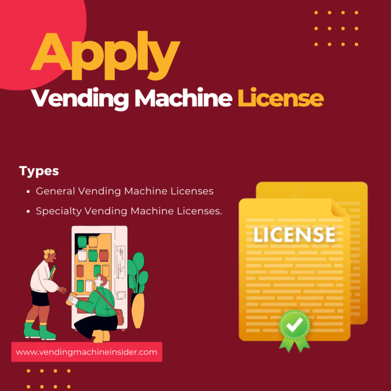 Apply for Vending Machine License: Step-By-Step Tutorials